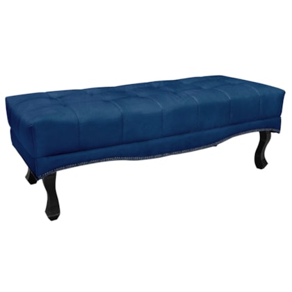 Recamier Egito SPZ 90cm Suede Azul Marinho