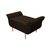 Recamier Estofado Ari 100 cm Solteiro Corano Marrom - Amarena Móveis