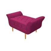 Recamier Estofado Ari 100 cm Solteiro Suede Pink - Amarena Móveis