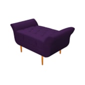 Recamier Estofado Ari 90 cm Solteiro Suede Roxo - Amarena Móveis
