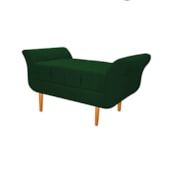 Recamier Estofado Ari 90 cm Solteiro Suede Verde - Amarena Móveis