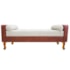 Recamier Félix Casal 140cm Corano Nozes e Linho Bege - AM Decor