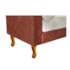 Recamier Félix Casal 140cm Corano Nozes e Linho Bege - AM Decor