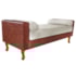 Recamier Félix Casal 140cm Corano Nozes e Linho Bege - AM Decor