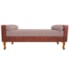 Recamier Félix Casal 140cm Corano Nozes e Linho Rosê - AM Decor