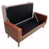 Recamier Félix Casal 140cm Corano Nozes e Linho Rosê - AM Decor