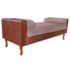 Recamier Félix Casal 140cm Corano Nozes e Linho Rosê - AM Decor