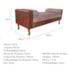 Recamier Félix Queen 160cm Corano Nozes e Linho Rosê - AM Decor