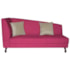 Recamier Heitor 140cm com Almofada Lado Direito Suede Pink/Bege