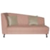 Recamier Heitor 160cm com Almofada Lado Direito Suede Rosê/Bege