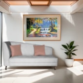 Recamier Heitor 185cm com Almofada Lado Direito Suede Branco/Rosê