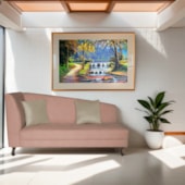 Recamier Heitor 185cm com Almofada Lado Direito Suede Rosê/Bege