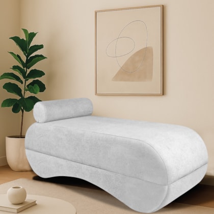 Recamier Luxo conforto Max 140cm Bouclé Branco