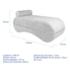 Recamier Luxo conforto Max 140cm Bouclé Branco