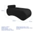 Recamier Luxo conforto Max 140cm Bouclé Preto