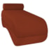 Recamier Luxo conforto Max 140cm Bouclé Terracota