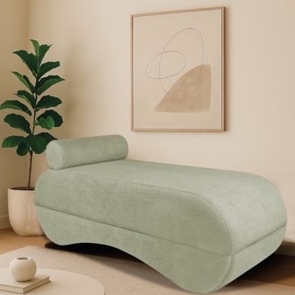 Recamier Luxo conforto Max 140cm Bouclé Verde Oliva