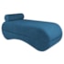 Recamier Luxo conforto Max 140cm Linho Azul Royal