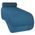 Recamier Luxo conforto Max 140cm Linho Azul Royal