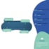 Recamier Luxo conforto Max 140cm Linho Azul Royal