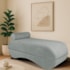 Recamier Luxo conforto Max 140cm Linho Cinza Claro