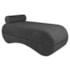 Recamier Luxo conforto Max 140cm Linho Cinza Escuro
