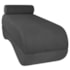 Recamier Luxo conforto Max 140cm Linho Cinza Escuro