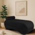 Recamier Luxo conforto Max 140cm Linho Preto