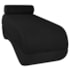 Recamier Luxo conforto Max 140cm Linho Preto
