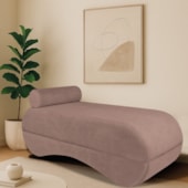 Recamier Luxo conforto Max 140cm Linho Rose