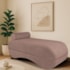 Recamier Luxo conforto Max 140cm Linho Rose