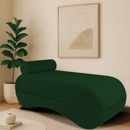 Recamier Luxo conforto Max 140cm Linho Verde