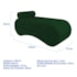 Recamier Luxo conforto Max 140cm Linho Verde