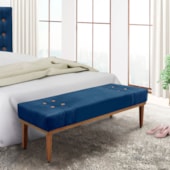 Recamier Santorini SPZ 140cm Suede Azul Marinho