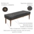 Recamier Santorini SPZ 140cm Suede Cinza