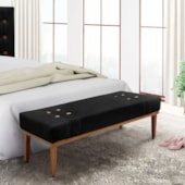 Recamier Santorini SPZ 140cm Suede Preto