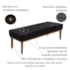 Recamier Santorini SPZ 140cm Suede Preto