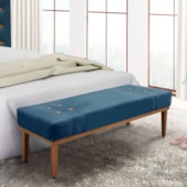 Recamier Santorini SPZ 140cm Veludo Azul Marinho