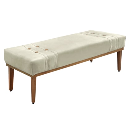 Recamier Santorini SPZ 140cm Veludo Bege