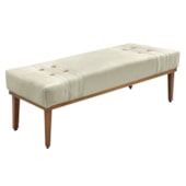Recamier Santorini SPZ 160cm Veludo Bege