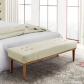 Recamier Santorini SPZ 160cm Veludo Bege