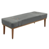 Recamier Santorini SPZ 160cm Veludo Cinza