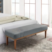 Recamier Santorini SPZ 160cm Veludo Cinza