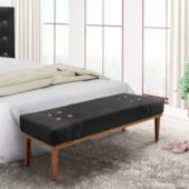 Recamier Santorini SPZ 195cm Veludo Preto