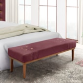 Recamier Santorini SPZ 195cm Veludo Vinho
