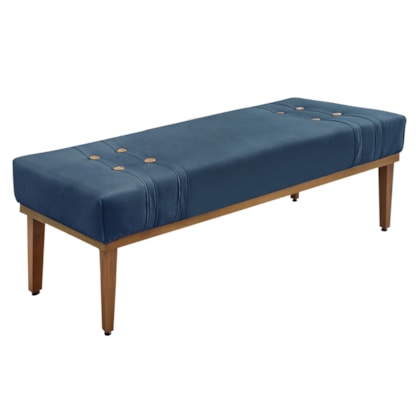 Recamier Santorini SPZ 90cm Veludo Azul Marinho