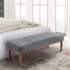 Recamier Santorini SPZ 90cm Veludo Bege