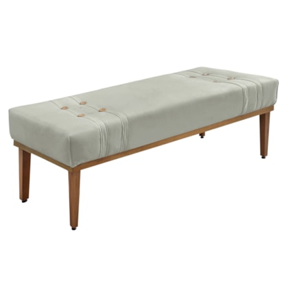 Recamier Santorini SPZ 90cm Veludo Prata