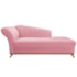 Recamier Vanessa 140cm Lado Direito Suede Rosa Bebê - Amarena Móveis