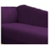 Recamier Vanessa 140cm Lado Direito Suede Roxo - Amarena Móveis